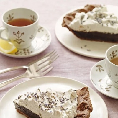 Chocolate Lavender Teatime Pie from Butter & Scotch