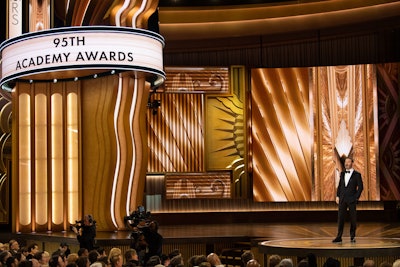 The Oscars 2023 stage design references art deco and the aesthetic of cinema  halls
