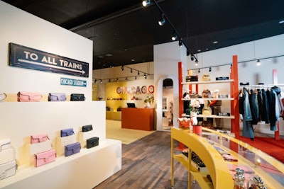 The industrial-style store encourages Coach customers to embrace their individuality by interacting with a variety of modular spaces. One of the touchpoints throughout the retail experience is the newest expression of Coach Create, centered around a large craftsmanship bar where guests can personalize Coach bags with monograms, embellishments, and digital prints, including patches and pins exclusive to the Chicago store. Coach Codes are also placed throughout the space as easter eggs for customers to find. All outposts will feature Coach’s latest collection of ready-to-wear, handbags, leather goods, and accessories merchandised as all-gender throughout the space.