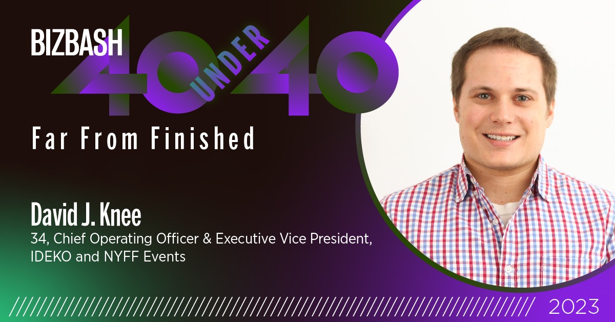 2023 BizBash 40 Under 40: David J. Knee