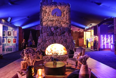 In Mammoth, the activation took on a mountain cabin-like setting.