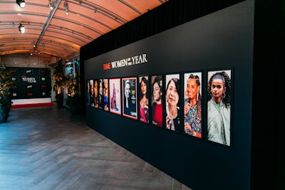 Honorees and other notable guests walked a 30-foot red carpet and also stood for photo ops in front of the 20-foot Honoree Wall featuring gallery-style imagery.