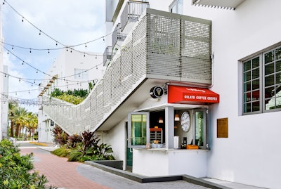 The Betsy Hotel's outdoor Poetry Rail features the words of 12 writers who shaped Miami culture.