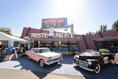 From April 6-7, West Hollywood's Mel's Drive-In was transformed into the iconic Frosty's Palace to celebrate the release of Grease: Rise of the Pink Ladies, which is a 10-episode prequel to the original film.