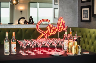 Stoli Vodka hosted a martini bar presented by Breakthru Beverage Group at Wednesday’s launch event, An Evening at the Tampa Club.