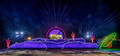 NYLON House leaned into its 'YOUniverse' theme by creating what the team described as an “extraterrestrial planet of pop culture'—and much of that was accomplished through neon lining, uplit cactuses, and lights that shone brightly into the nighttime sky. Want more inspo from these and other Coachella-related events? Click here to check out our full roundup of the festival's coolest activations.