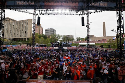 As the presenting sponsor of the draft, Bud Light presented pop-up bars as well as the three nights of concerts, featuring Fallout Boy, Motley Crue, and Thundercat.