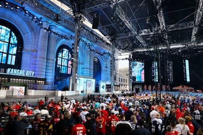 This year's NFL Draft Theater was the largest in the league’s history.
