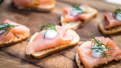 4 Salmon Crostini