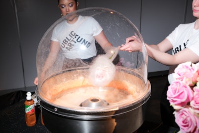 Cotton candy was spun on floral stems for an added touch of whimsy. “Creativity and artistry is so critical to our mission and how we serve the public; we wanted to make sure that this came through in every aspect of our benefit,” Freedman said.