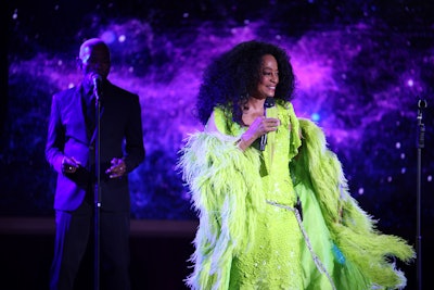 Thursday night’s engagement featured a surprise performance by Diana Ross.