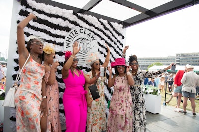Hard seltzer brand White Claw returned to the Derby to show off its Shore Club experience. This is the first time this experience has been at this event, after traveling to major festivals like South by Southwest in Austin, Texas, and the Sundance Film Festival in Park City, Utah.