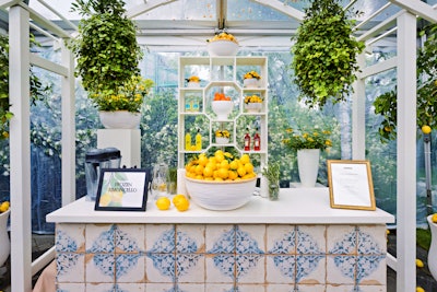 This year, the pool area was expanded, enclosing a basketball court and transforming it into a specialty limoncello- and Aperol spritz-themed bar, reminiscent of Portofino.