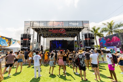 Over at the Racing Fan Fest Live Stage, presented by ESPN, Gryffin (previously mentioned as the brand’s weekendlong partner) and Alesso performed.