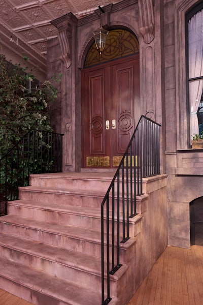 The experience included a recreation of main character Carrie’s brownstone stoop where guests could pose.