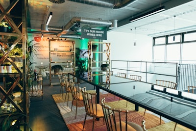 The Block also spans two floors.