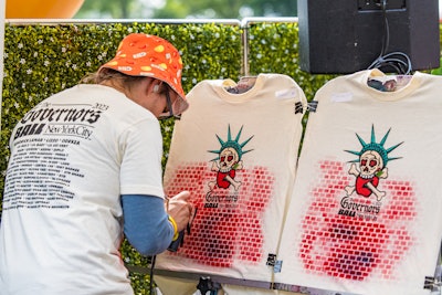 Festivalgoers were able to score airbrushed swag at Casa Bacardi.