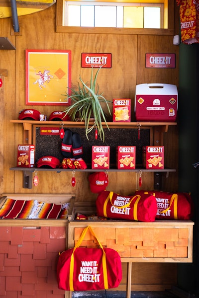 Visitors can also shop exclusive merch and collectibles to commemorate their visit to the cheesy attraction. The products tie into the brand's newest tagline, “Want It. Need It. Cheez-It.”