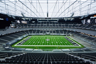 Allegiant Stadium, home of the Las Vegas Raiders, opened in 2020. Located adjacent to the Las Vegas Strip, the property has over 10 different event spaces that can host a wide variety of gatherings, from small events for 25 to a 65,000-person venue buyout.
