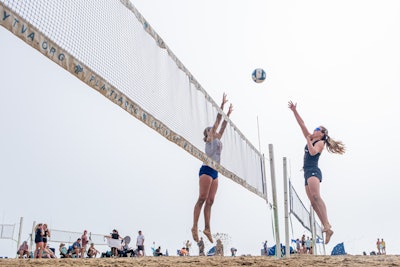 The Mid-Atlantic Championship in beach volleyball took place at the festival.