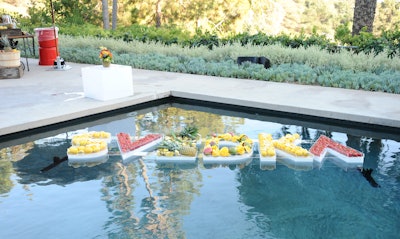 Even the traditional pool-based branded moments can be dressed up with some creative thinking, like at Svedka Rio’s “Summer Samba” party in 2014. Working with BMF, the brand used fresh fruit to decorate a floating logo. See more: 6 Fruit-Filled Decor Ideas From Svedka’s Colorful Summer Party