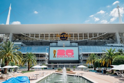 soccer game at hard rock stadium