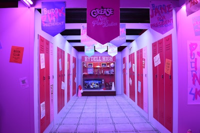 Guests could tour the hallways of Rydell High from Grease: Rise of the Pink Ladies.