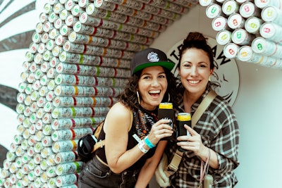 During this year’s SXSW, at the White Claw Shore Club at the Sunset Room in Austin, guests were treated to several interactive touchpoints, including a 10-foot LED wall and a White Claw can wave photo op, as well as bites from local Austin food trucks and giveaways such as limited-edition posters.
