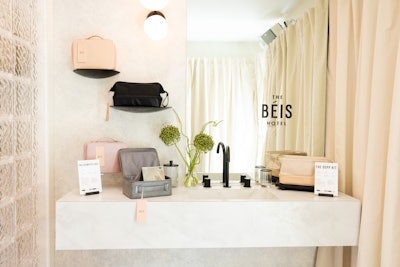Throughout the immersive space, shoppable BÉIS luggage is integrated in natural but stylish ways, encouraging guests to explore and shop the collection, pose for photos, find branded Easter egg moments, and more. Brand ambassadors on hand act as hotel employees, guiding guests through the pop-up and answering questions about the collection.