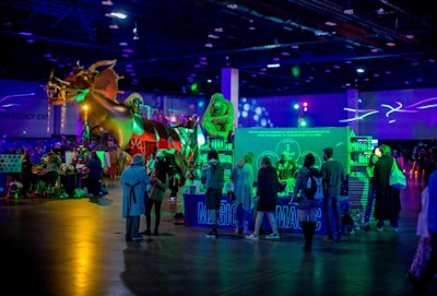 Dr. Bronner's, which co-produced 'Deep Space,' set up a pop-up shop to honor its six cosmic principles, “from soapmaking to peacemaking.” The wellness brand gifted attendees with its full line of organic, fair-trade chocolate bars, along with bottles of 18-in-1 Hemp Peppermint Pure-Castille Soap. The brand also produced special pro-psychedelic and magic-themed labeling for the gifted products.