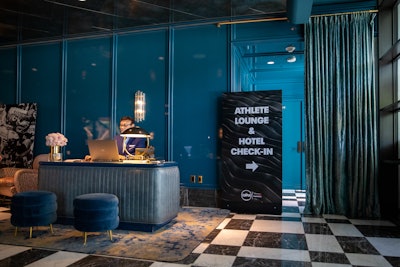 The athlete lounge, produced by Event Eleven, also took place at the Pendry leading up to the award show.