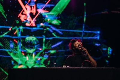 On Thursday night, Good Trip Studios and AEG Presents Rocky Mountains curated “Have a Good Trip: A Benefit Concert for MAPS” at Mission Ballroom. Reggie Watts first greeted the crowd before Eric André performed an interactive comedy bit.