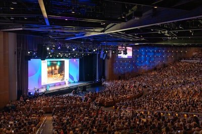 Activist and MAPS founder Rick Doblin gave an inspiring opening keynote address at the Bellco Theatre Wednesday morning.