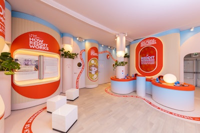 Inside, guests could take a journey down the consumer recommendation path on Reddit, starting with a question and following the prompts to land on a recommendation. The space also highlighted a data-based analysis of the latest industry trends, like how consumer influence is shifting and the impact this has on marketing strategies.