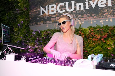 Paris Hilton DJed NBCU’s official after-party.