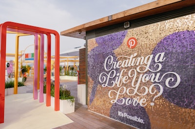Throughout the activation, attendees could do things like manifest their dream trip by getting a peek at new products that are trending on Pinterest, and taste global food trends like ice cream topped with mini croissants.