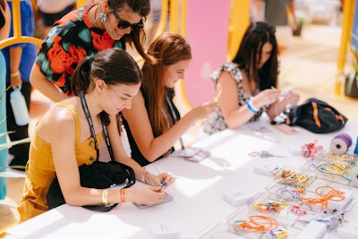 Another highlight? The Future You Studio, which spotlighted top trends on Pinterest by offering hairstyling, piercings, tooth gems, and even real tattoos. Guests could also customize their own merch, including upcycled jewelry and accessories.