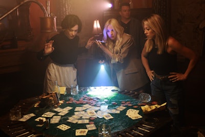 Guests traveled from room to room looking for clues that could open the mansion's ballroom and discover 'What's Grandma hiding,' the game's tagline. Experiences included a study, an escape room-style space where teams had to open a safe to find their next clue. Guests even chatted on cellphones with actors portraying characters in the game. 'What's so great about the Merge Mansion universe is the lore; there are so many YouTube videos of people with their own theories about what's happening within the game,' said Jack Morton Worldwide's Kali Heitholt, who helped produce the experience. 'We knew this needed to be something immersive, inclusive, and interactive.' See more: How Pedro Pascal—and Some Clever Uses of AI—Brought Guests Inside the Real-Life Merge Mansion
