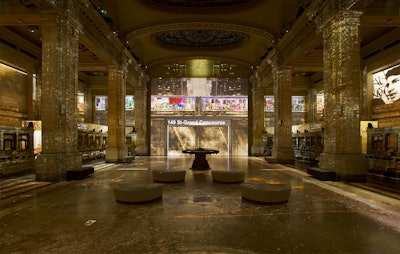 'Hip Hop Til Infinity' at Hall des Lumières features various digital installations, including a replica of the 149 Street-Grand Concourse train station with graffiti-clad subway cars.