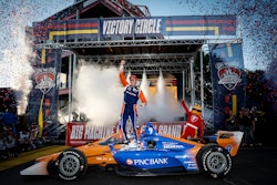 The 2.17-mile course zips through the heart of Music City. It is the first professional race to cross a body of water when it passes over the Cumberland River into downtown Nashville.