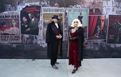 The street featured several photo and video opportunities throughout the space, including iconic locations from Interview With the Vampire such as Hotel Iberville and Nawlins Records. Actors depicted various townspeople. Attendees could tour the street, collect exclusive souvenirs and premiums, and enjoy “The Elixir of Immortality,” a limited-edition mocktail presented by POM Wonderful. The experience was free and open to the public.