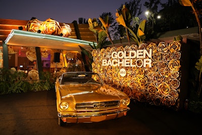 From Sept. 22-24, the 1950s-style Mel's Drive-In on LA's Sunset Boulevard featured a retro golden look to promote ABC's new senior dating show, The Golden Bachelor, which premieres this evening.
