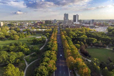 2019 John Mc Gauley Fall Skyline Downtown Drone Aerial (2) (002)