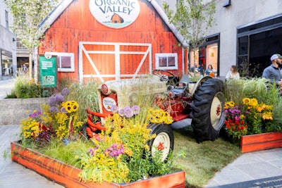 The immersive two-day activation included experiences like posing for photos on a vintage tractor and sampling some of the brand’s cheese.