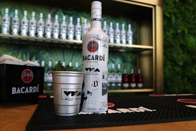 Bacardi released a limited-edition redesigned bottle and gift set honoring the hip-hop anniversary and award ceremony. The bottle featured a QR code that consumers could scan for a chance to win tickets to the 2023 MTV VMAs.