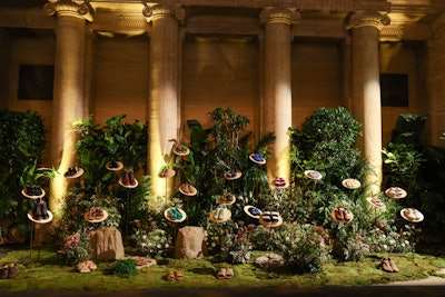 Last year, Birkenstock hosted an evening event at Cipriani 25 Broadway in New York City in the run-up to its 250th anniversary in 2024. Produced by Ken Solomon Productions, the precursor anniversary event featured panoramas of cork trees and bark nestled into moss, hinting at Birkenstock’s use of sustainable natural materials in its products. In the center of the room, exhibitions displayed the brand’s history and some of its first shoe models, as well as a selection of celebrated fashion collaborations including Dior, Rick Owens, and Manolo Blahnik. See more: Clogs and Cocktails: Step Inside This Birkenstock Celebration in NYC