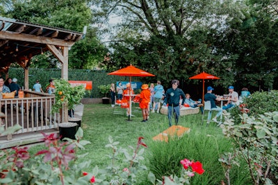 The activation included surprise seat upgrades; margaritas, of course; and access to exclusive spaces, such as the Cointreau MargaRight Lounge and MargaRight Backyard Experience, a backstage VIP garden.