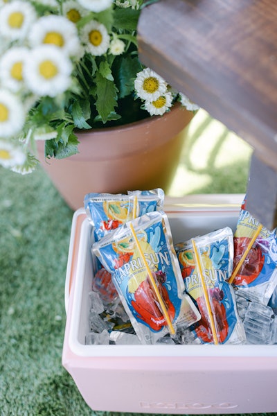 Capri Sun pouches were another way to evoke nostalgia.