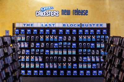 Inside, free samples were presented in retro VHS-inspired packaging. OREO also collaborated with illustrators to design Cakesters-themed movie posters that spoofed popular genres and blanketed the walls of the Blockbuster store. See more: Why Brands Have Embraced Nostalgia Marketing