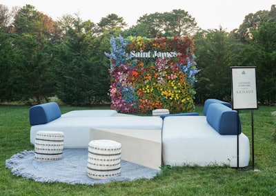 Throughout the month, attendees could lounge on outdoor, poolside furniture from Arhaus. Key attendees at the Saint James Estate included Brooks Nader, Ellie Thumann, Batsheva Haart, Xandra Pohl, and more.